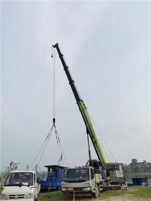 古浪县桥梁建设吊装案例